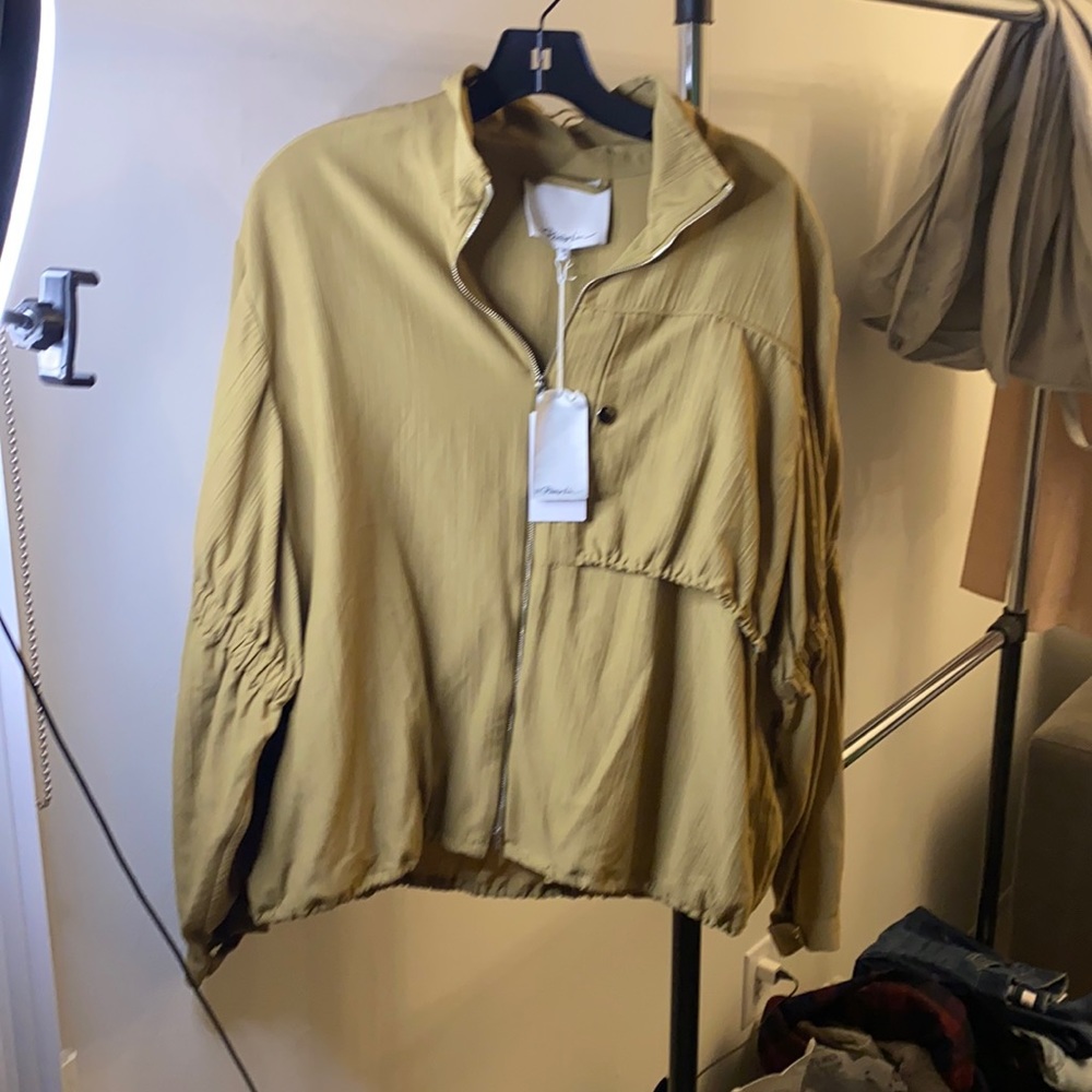 Cinched Sleeve Anorak Jacket